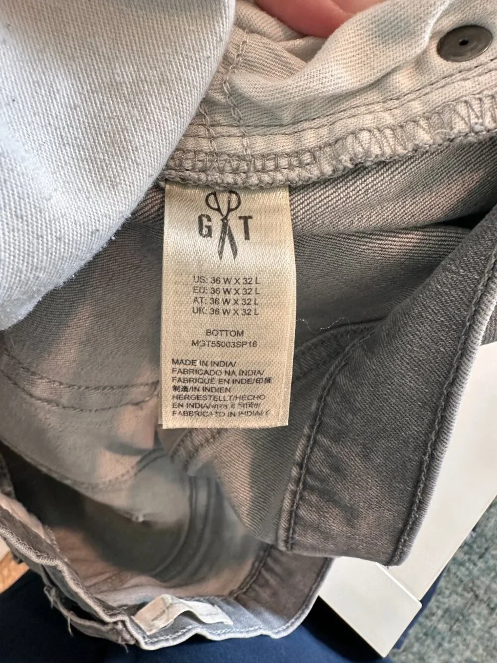 Goodthreads Gray Skinny Jeans 36x32
